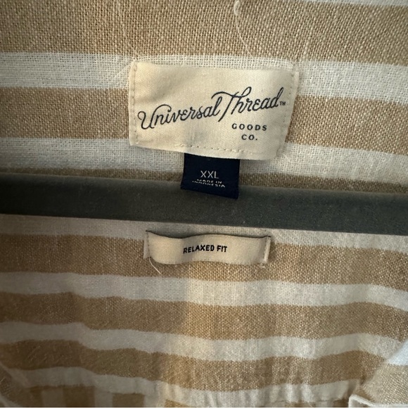 Universal Thread Cream Button Down Shirt - Picture 3 of 3